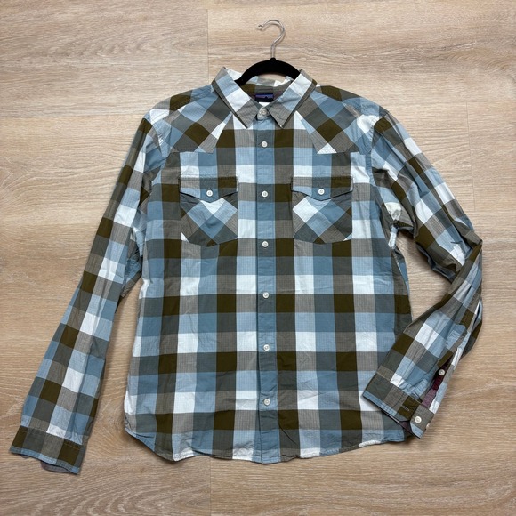 Patagonia Other - Patagonia Plaid Western Long Sleeve Button Up Shirt Men's Large‎